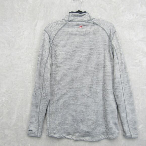 Terramar Sweater Mens Large 3.0 Ecolator Performance 1/4 Zip Shirt Gray - Picture 4 of 15